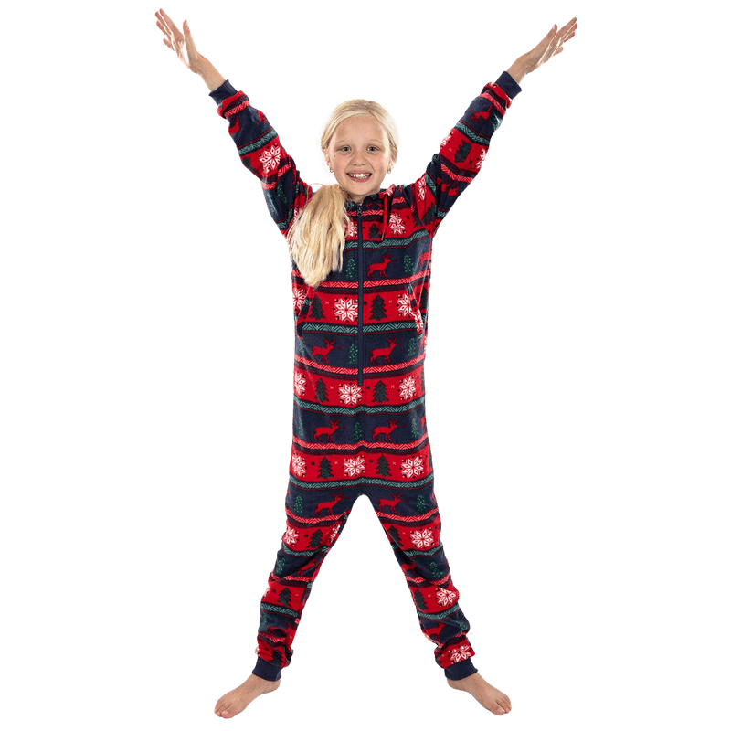 Jule Jumpsuit, Barn Rød