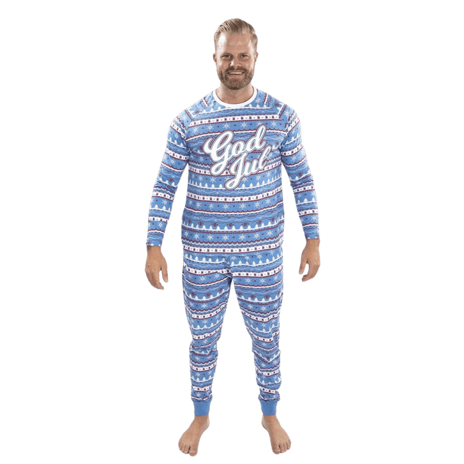 Hovedbilde Julepysjamas, God Jul Blå